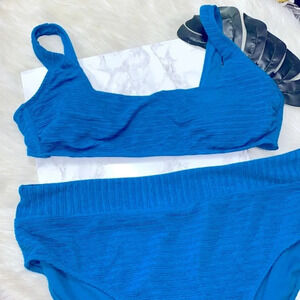 Time & Tru turquoise bikini swimsuit size XLarge